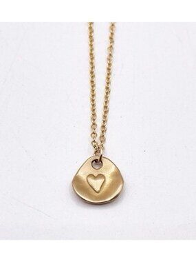 Lisa Leonard Designs Full Of Love 14K Gold Heart Pendant Necklace On GF Chain